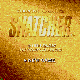Snatcher (U) Title Screen